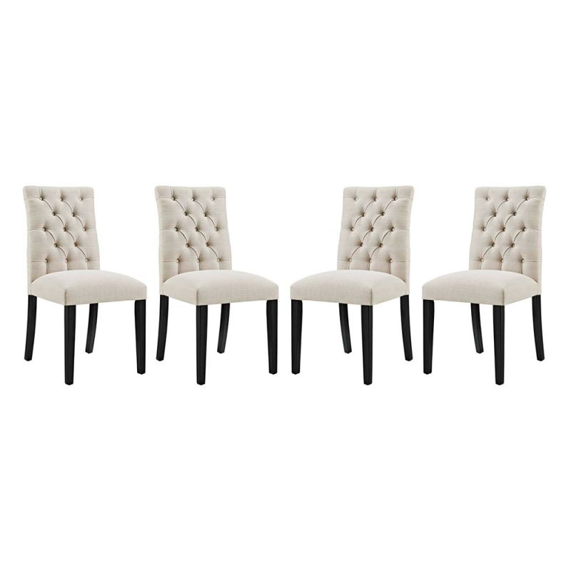 Modway - Duchess Dining Chair Fabric (Set of 4) - EEI-3475-BEI