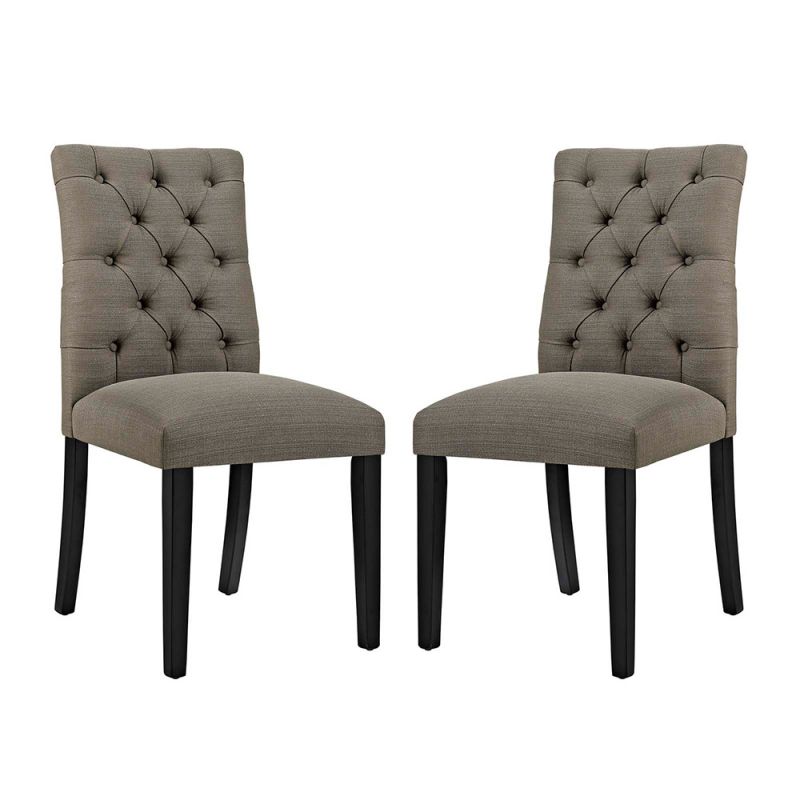 Modway - Duchess Dining Chair Fabric (Set of 2) - EEI-3474-GRA