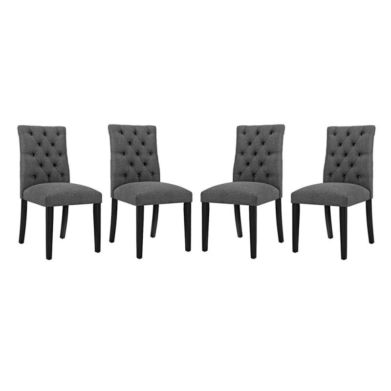Modway - Duchess Dining Chair Fabric (Set of 4) - EEI-3475-GRY