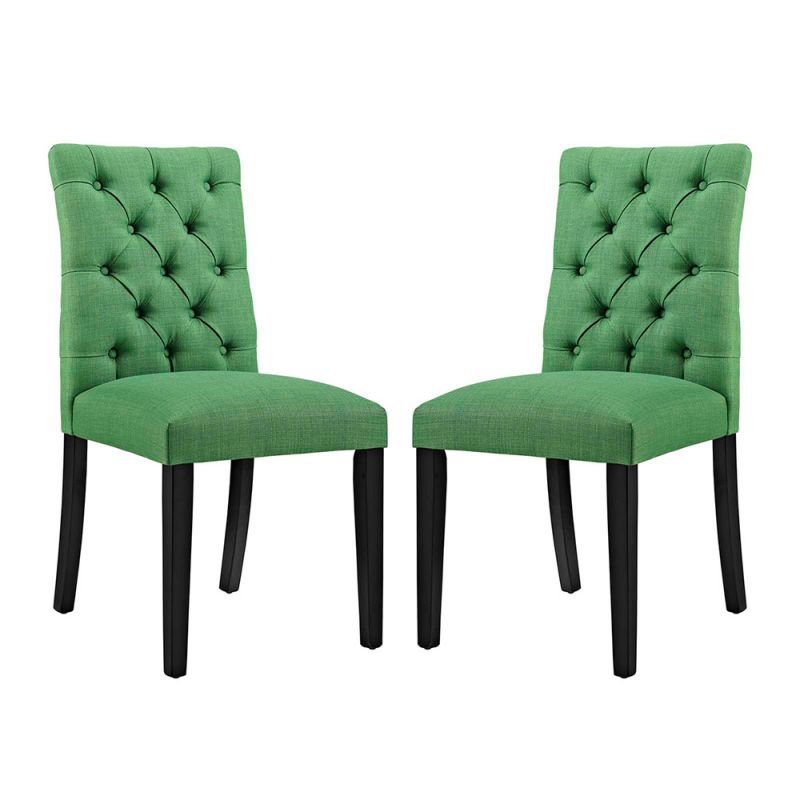 Modway - Duchess Dining Chair Fabric (Set of 2) - EEI-3474-GRN