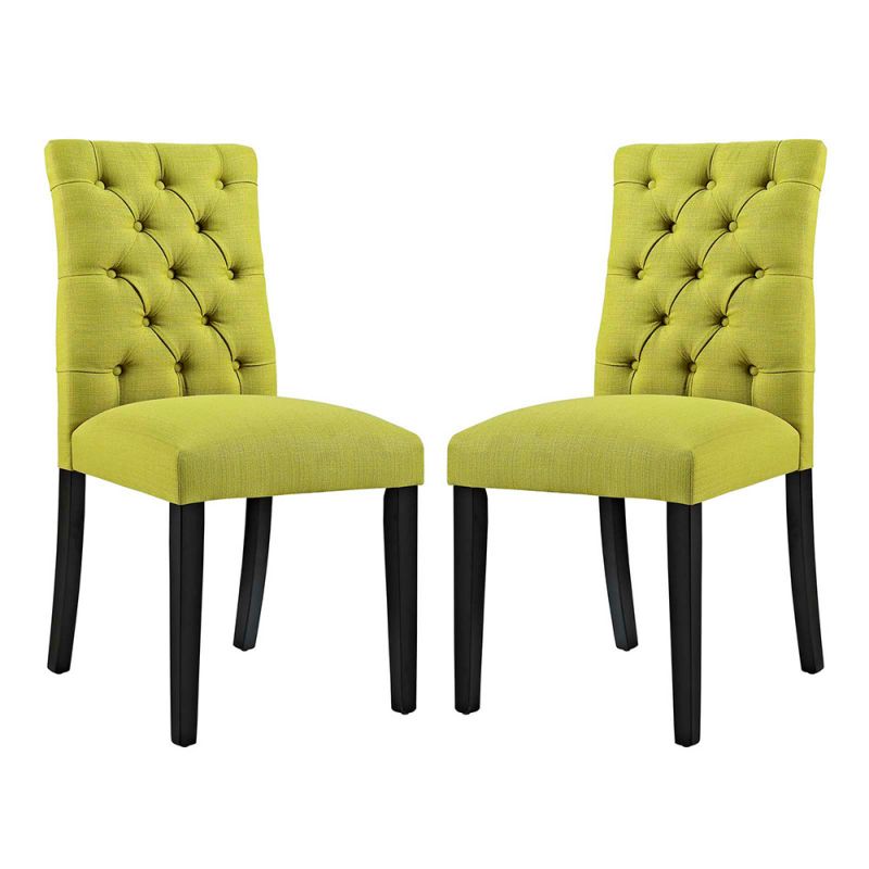 Modway - Duchess Dining Chair Fabric (Set of 2) - EEI-3474-WHE