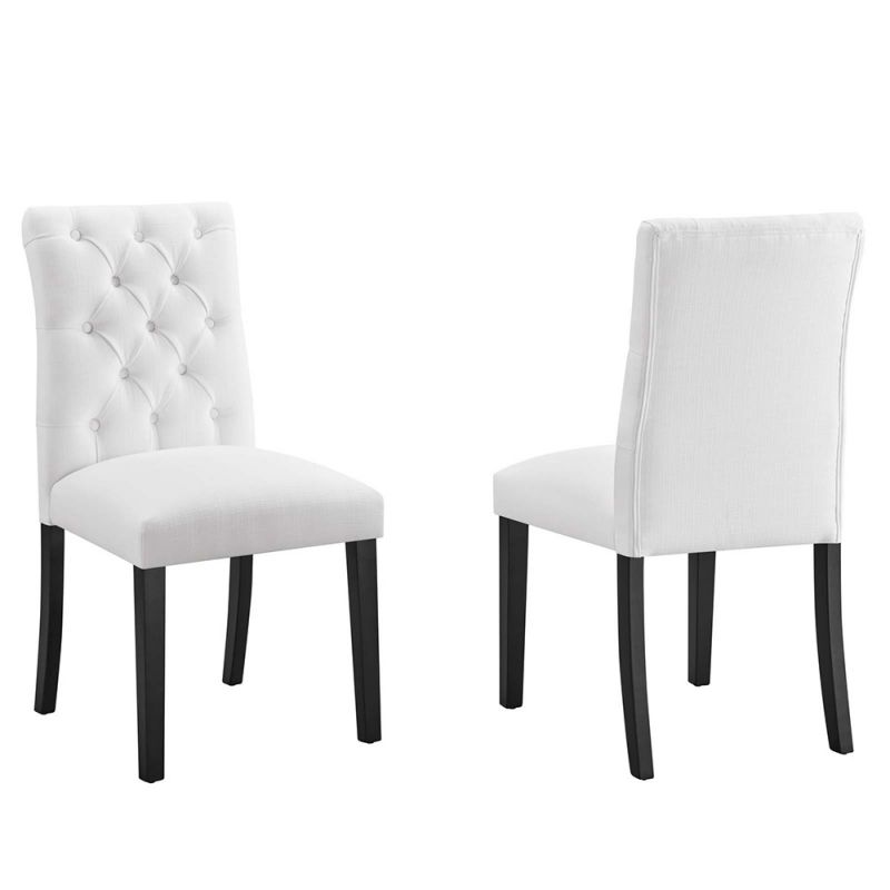 Modway - Duchess Dining Chair Fabric (Set of 2) - EEI-3474-WHI
