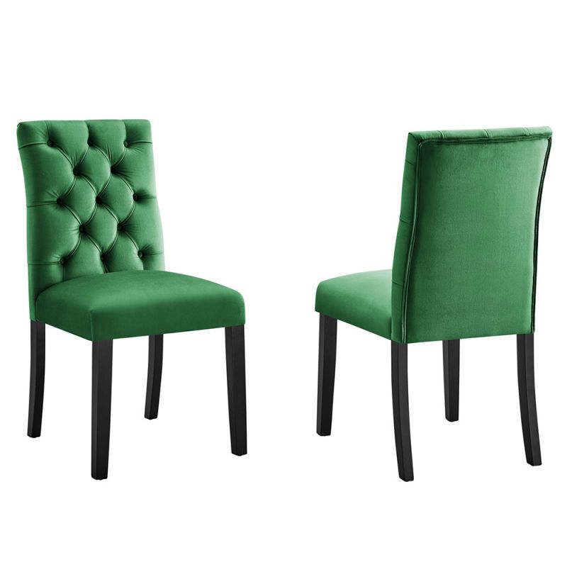 Modway - Duchess Performance Velvet Dining Chairs - (Set of 2) - EEI-5011-EME