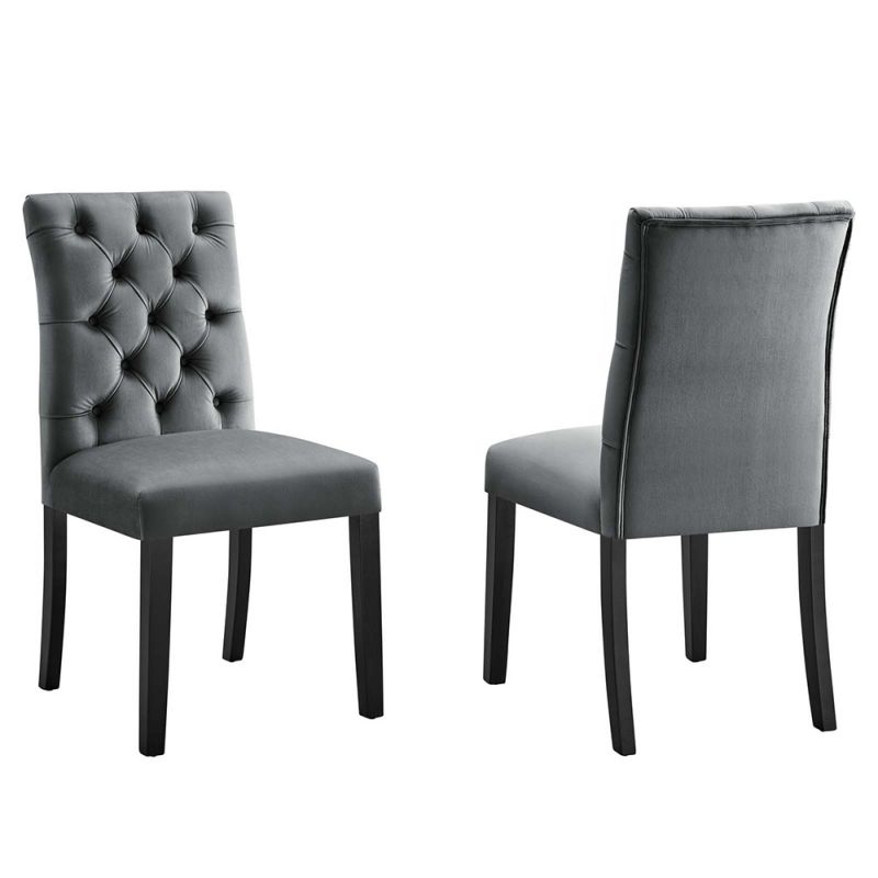 Modway - Duchess Performance Velvet Dining Chairs - (Set of 2) - EEI-5011-GRY
