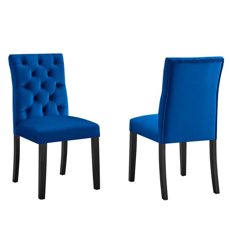 Modway - Duchess Performance Velvet Dining Chairs - (Set of 2) - EEI-5011-NAV