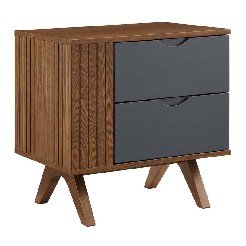Modway - Dylan Nightstand - MOD-6676-WAL-GRY