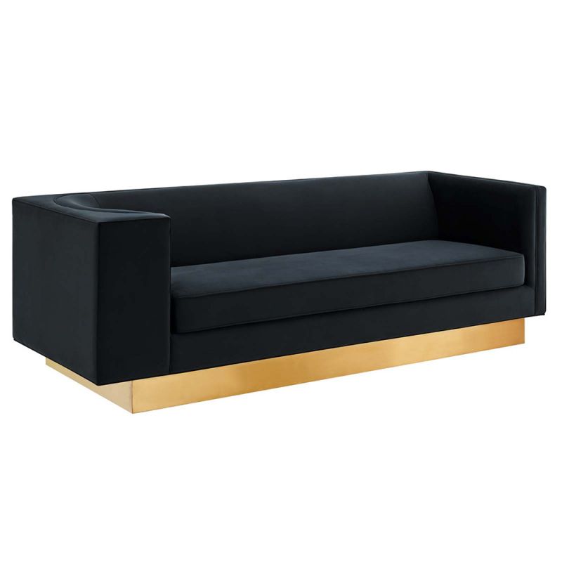 Modway - Eminence Upholstered Performance Velvet Sofa - EEI-5016-BLK