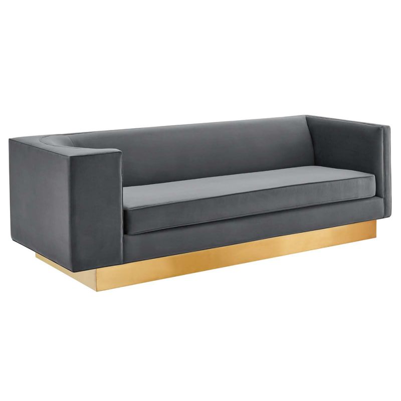 Modway - Eminence Upholstered Performance Velvet Sofa - EEI-5016-GRY