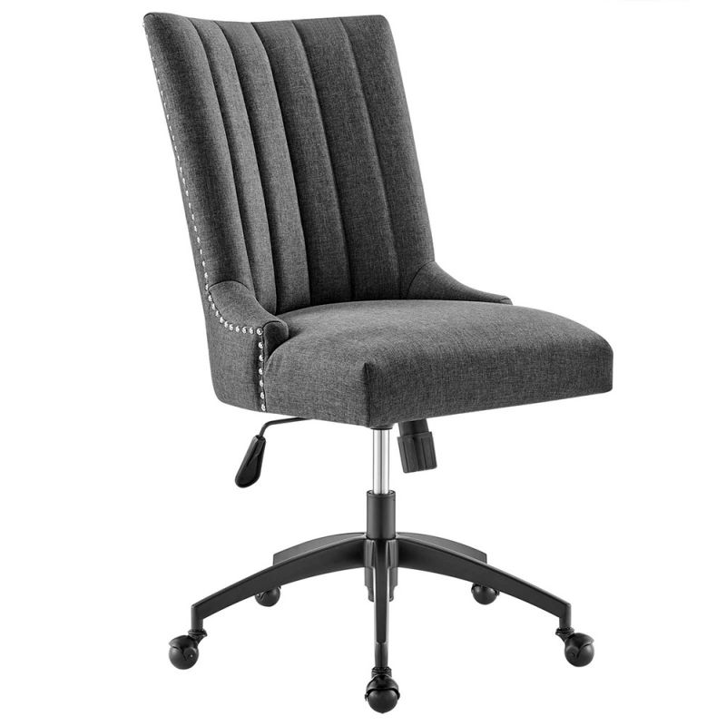 Modway - Empower Channel Tufted Fabric Office Chair - EEI-4576-BLK-GRY