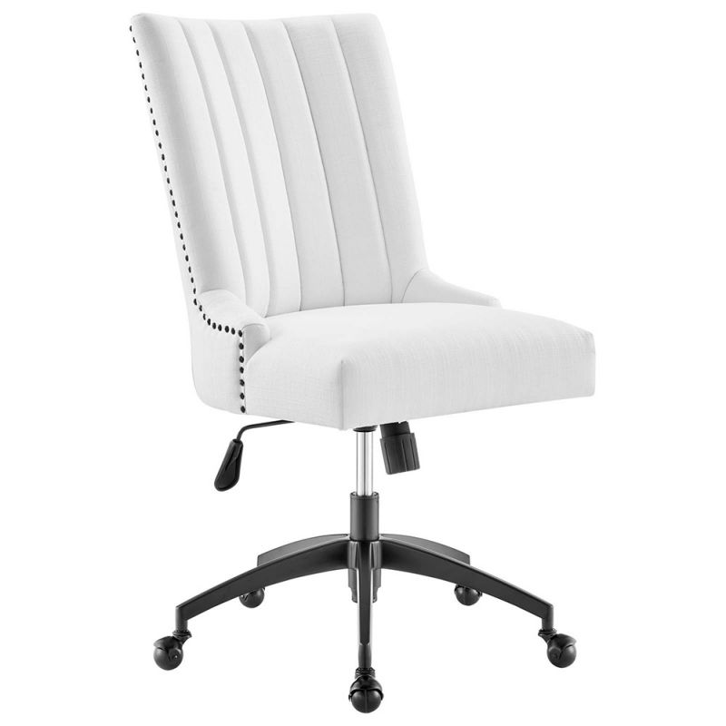 Modway - Empower Channel Tufted Fabric Office Chair - EEI-4576-BLK-WHI