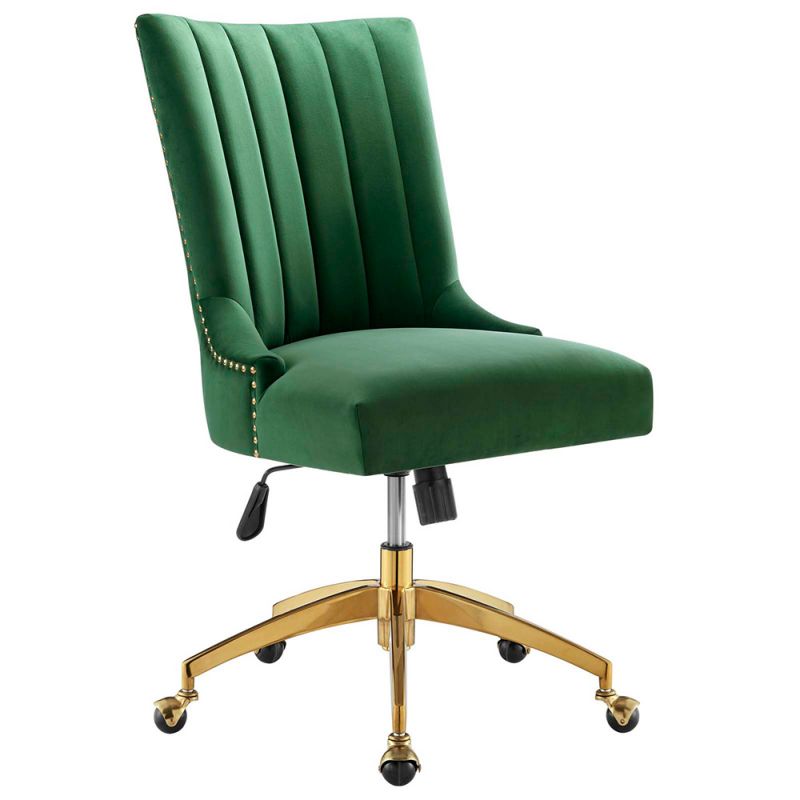 Modway - Empower Channel Tufted Performance Velvet Office Chair - EEI-4575-GLD-EME