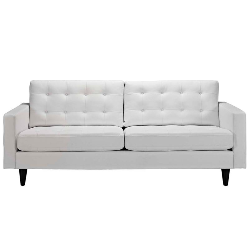 Modway - Empress Bonded Leather Sofa - EEI-1010-WHI