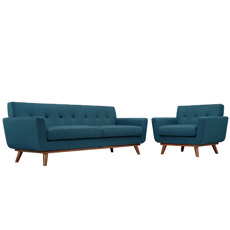 Modway - Engage Armchair and Sofa (Set of 2) - EEI-1344-AZU