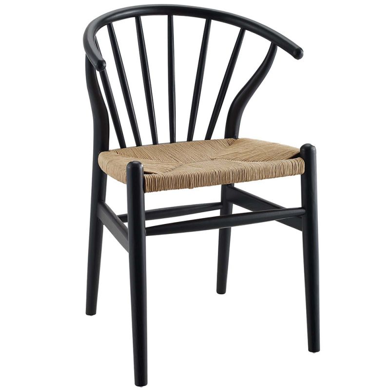 Modway - Flourish Spindle Wood Dining Side Chair - EEI-3338-BLK