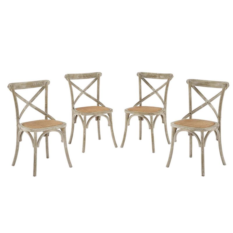 Modway - Gear Dining Side Chair (Set of 4) in Gray - EEI-3482-GRY