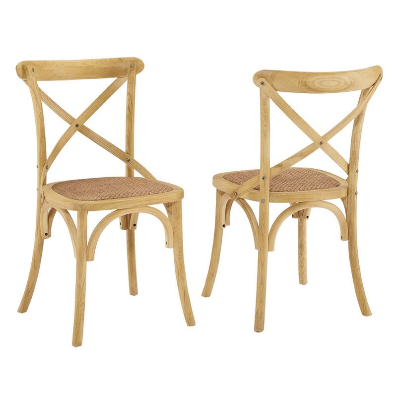 Modway - Gear Dining Side Chair (Set of 2) in Natural - EEI-3481-NAT