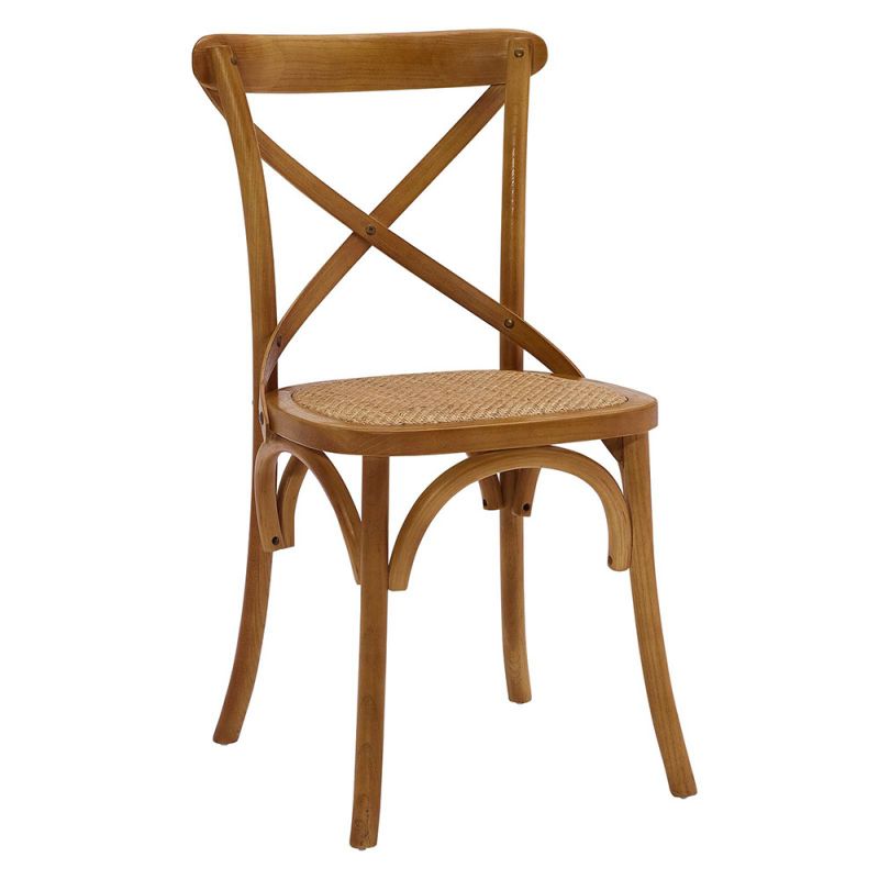 Modway - Gear Dining Side Chair in Walnut - EEI-1541-WAL