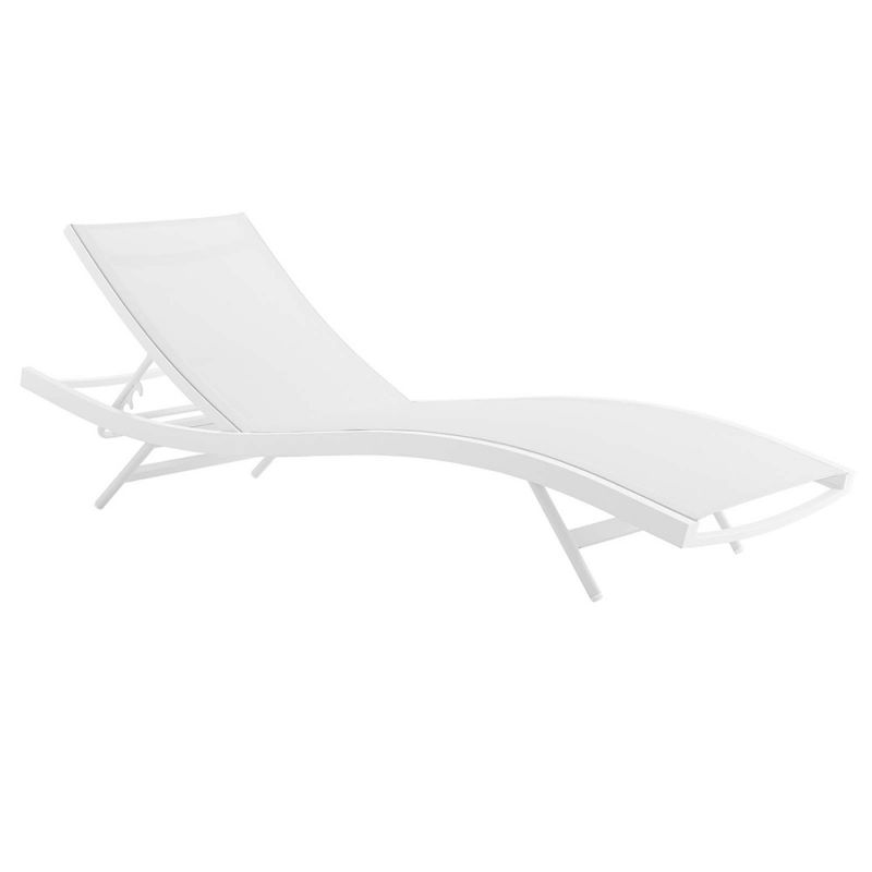 Modway - Glimpse Outdoor Patio Mesh Chaise Lounge Chair - EEI-3300-WHI-WHI