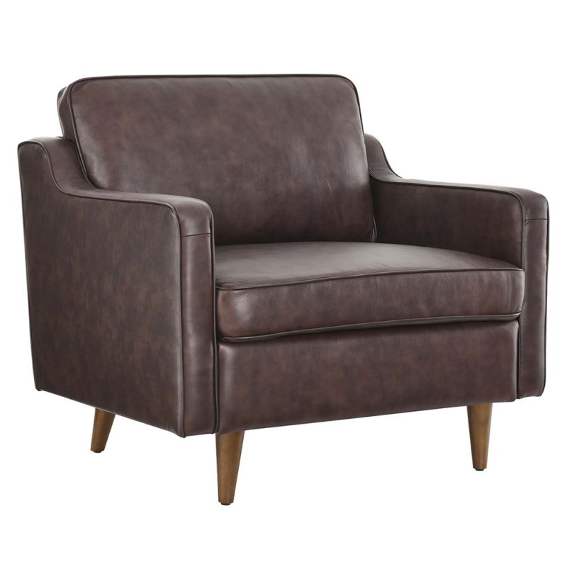 Modway - Impart Genuine Leather Armchair - EEI-5555-BRN