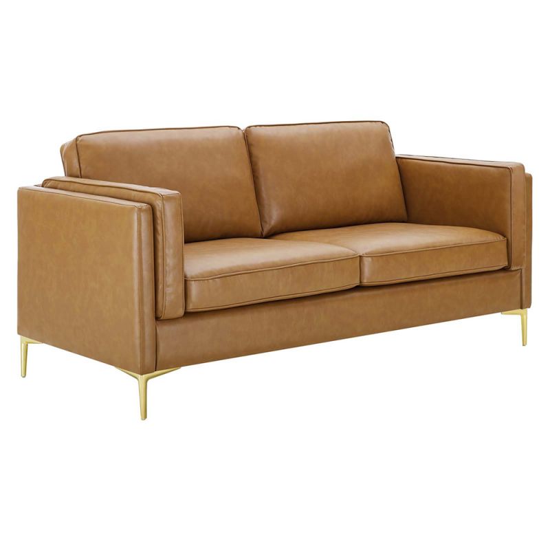 Modway - Kaiya Vegan Leather Sofa - EEI-4455-TAN