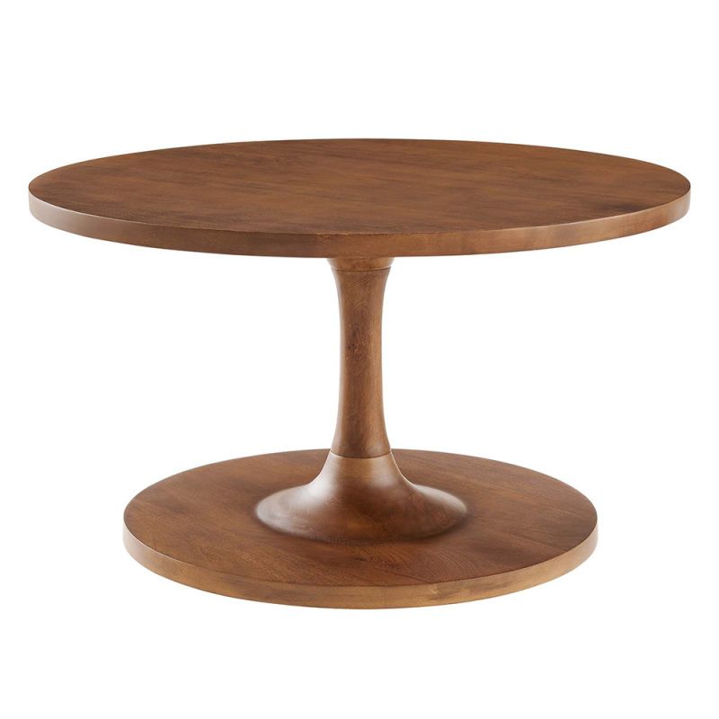 Modway - Lina Round Mango Wood Coffee Table - EEI-6574-WAL