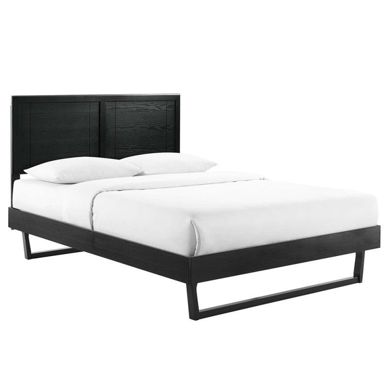 Modway - Marlee Full Wood Platform Bed With Angular Frame - MOD-6625-BLK