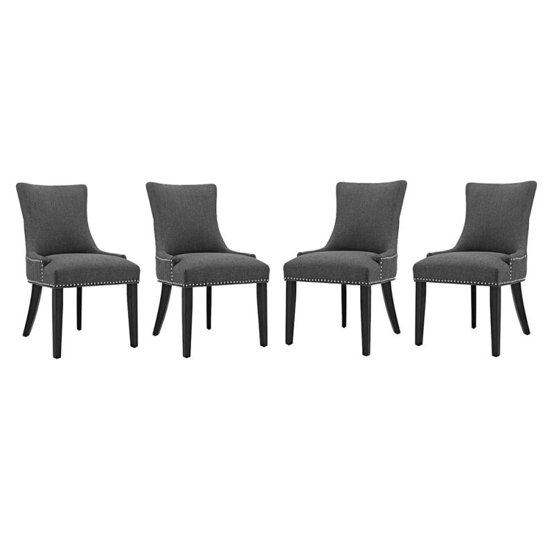 Modway - Marquis Dining Chair Fabric (Set of 4) - EEI-3497-GRY