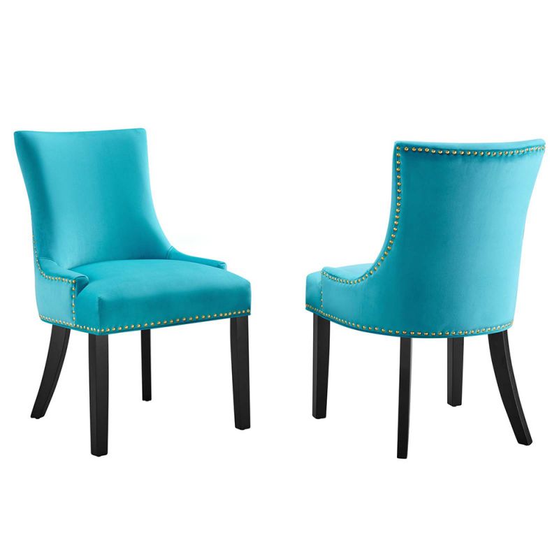 Modway - Marquis Performance Velvet Dining Chairs - (Set of 2) - EEI-5010-BLU