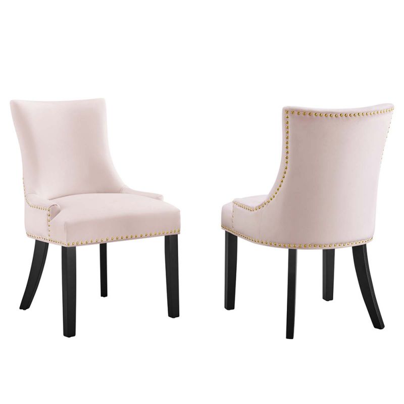 Modway - Marquis Performance Velvet Dining Chairs - (Set of 2) - EEI-5010-PNK