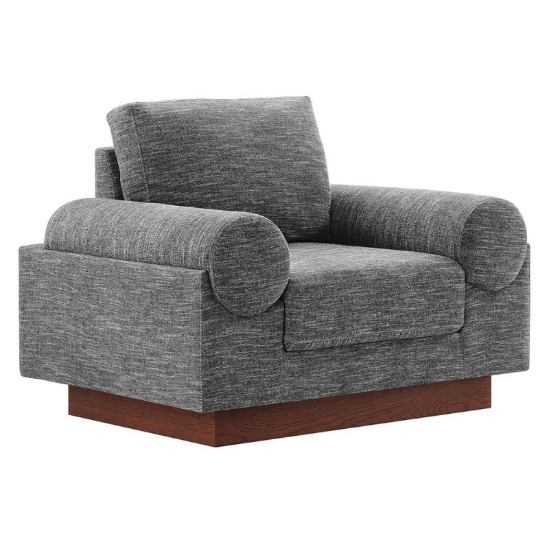 Modway - Oasis Upholstered Fabric Armchair - EEI-6402-GRY