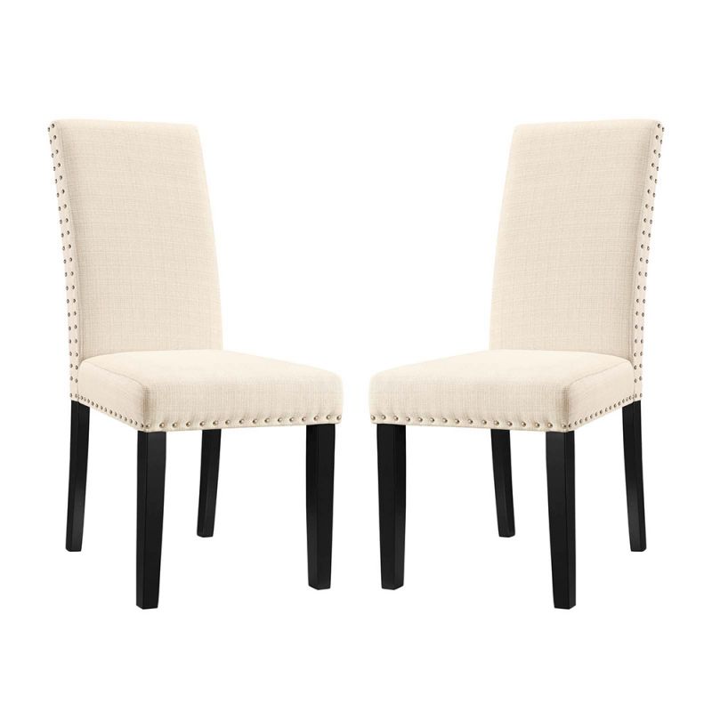 Modway - Parcel Dining Side Chair Fabric (Set of 2) - EEI-3551-BEI