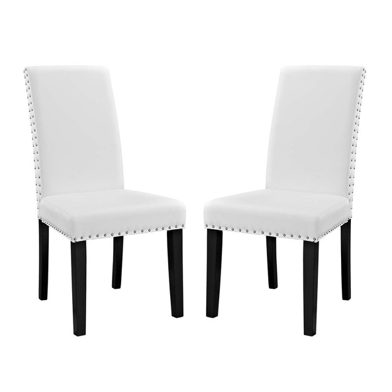 Modway - Parcel Dining Side Chair Vinyl (Set of 2) - EEI-3553-WHI
