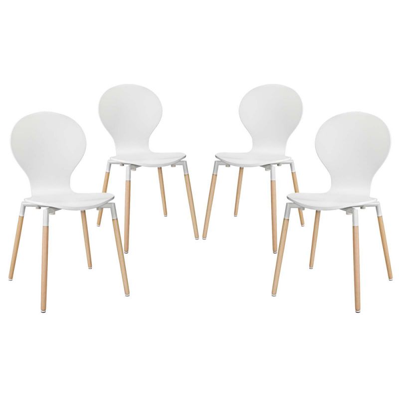 Modway - Path Dining Chair (Set of 4) - EEI-1369-WHI