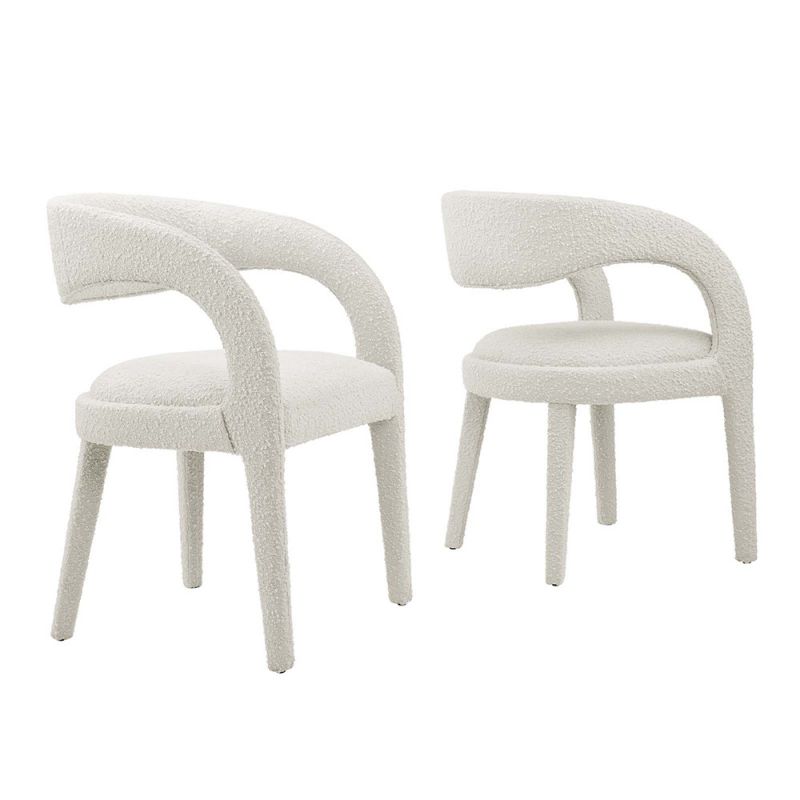 Modway - Pinnacle Boucle Upholstered Dining Chair (Set of 2) - EEI-6562-IVO