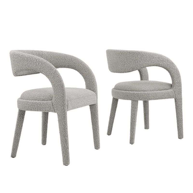 Modway - Pinnacle Boucle Upholstered Dining Chair (Set of 2) - EEI-6562-TAU