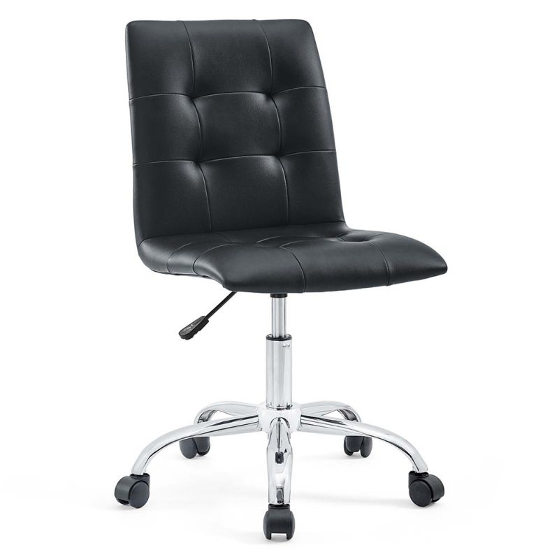 Modway - Prim Armless Mid Back Office Chair - EEI-1533-BLK