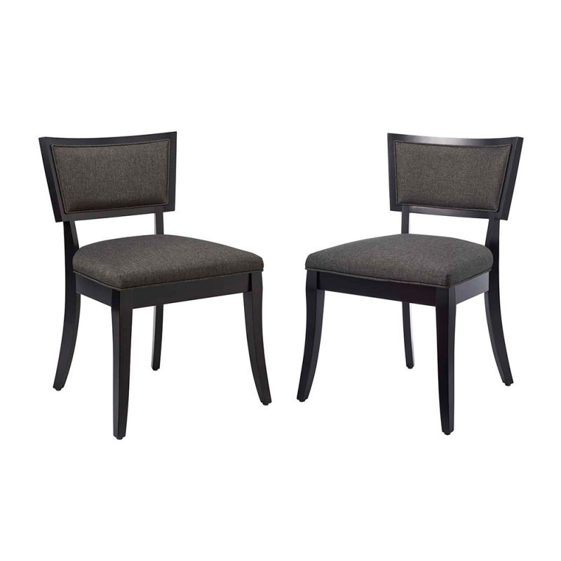 Modway - Pristine Upholstered Fabric Dining Chairs - (Set of 2) - EEI-4557-GRY