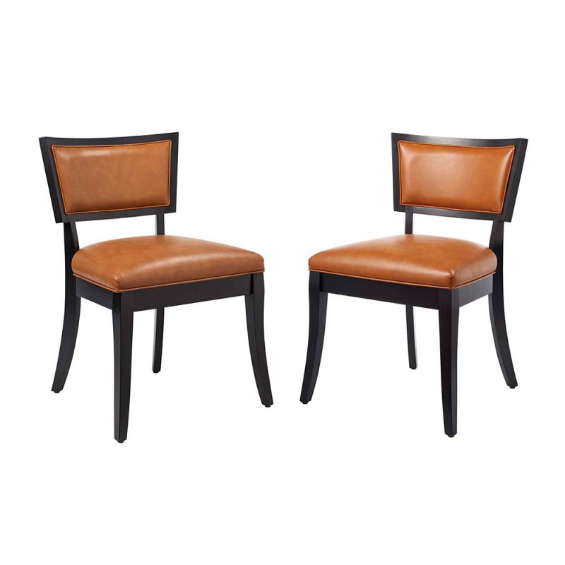 Modway - Pristine Vegan Leather Dining Chairs - (Set of 2) - EEI-4558-TAN