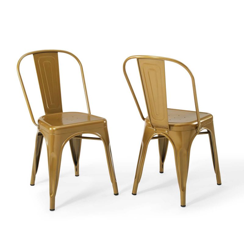 Modway - Promenade Bistro Dining Side Chair (Set of 2) - EEI-3859-GLD
