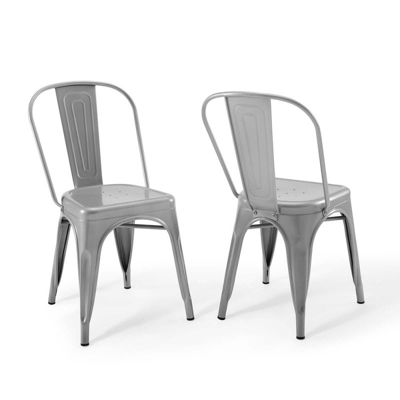 Modway - Promenade Bistro Dining Side Chair (Set of 2) - EEI-3859-SLV