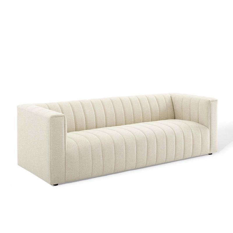 Modway - Reflection Channel Tufted Upholstered Fabric Sofa - EEI-3881-BEI