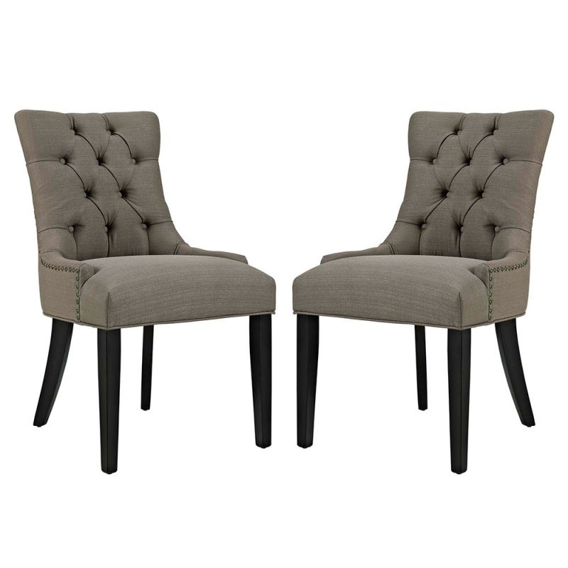 Modway - Regent Dining Side Chair Fabric (Set of 2) - EEI-2743-GRA-SET