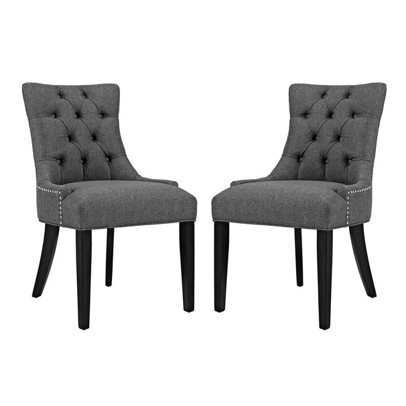 Modway - Regent Dining Side Chair Fabric (Set of 2) - EEI-2743-GRY-SET