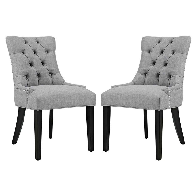 Modway - Regent Dining Side Chair Fabric (Set of 2) - EEI-2743-LGR-SET