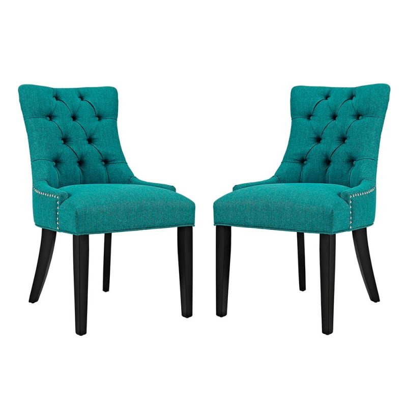 Modway - Regent Dining Side Chair Fabric (Set of 2) - EEI-2743-TEA-SET