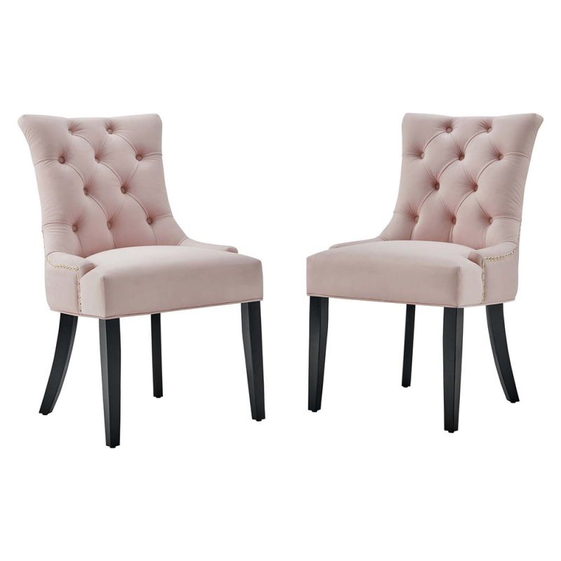 Modway - Regent Tufted Performance Velvet Dining Side Chairs - (Set of 2) - EEI-3780-PNK