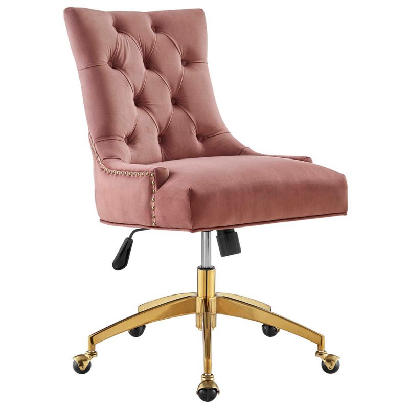 Modway - Regent Tufted Performance Velvet Office Chair - EEI-4571-GLD-DUS