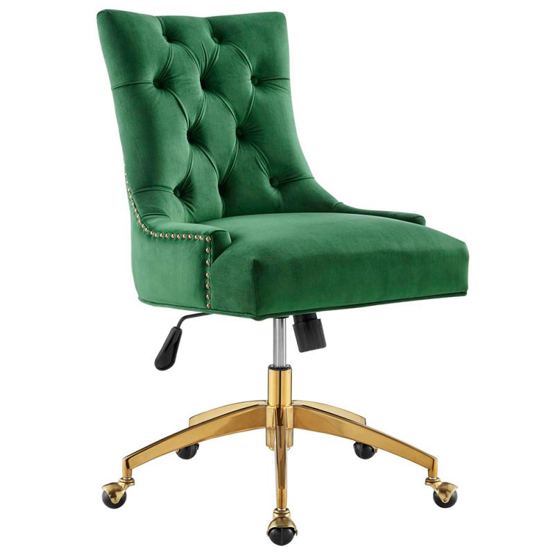 Modway - Regent Tufted Performance Velvet Office Chair - EEI-4571-GLD-EME