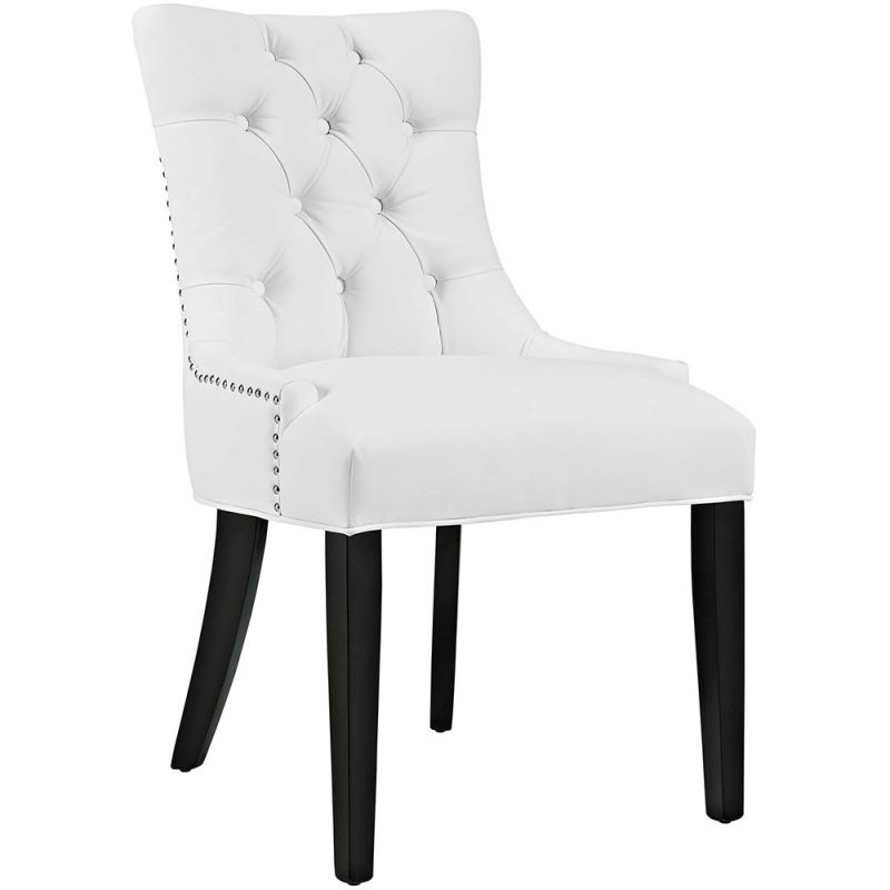 Modway - Regent Tufted Vegan Leather Dining Chair - EEI-2222-WHI