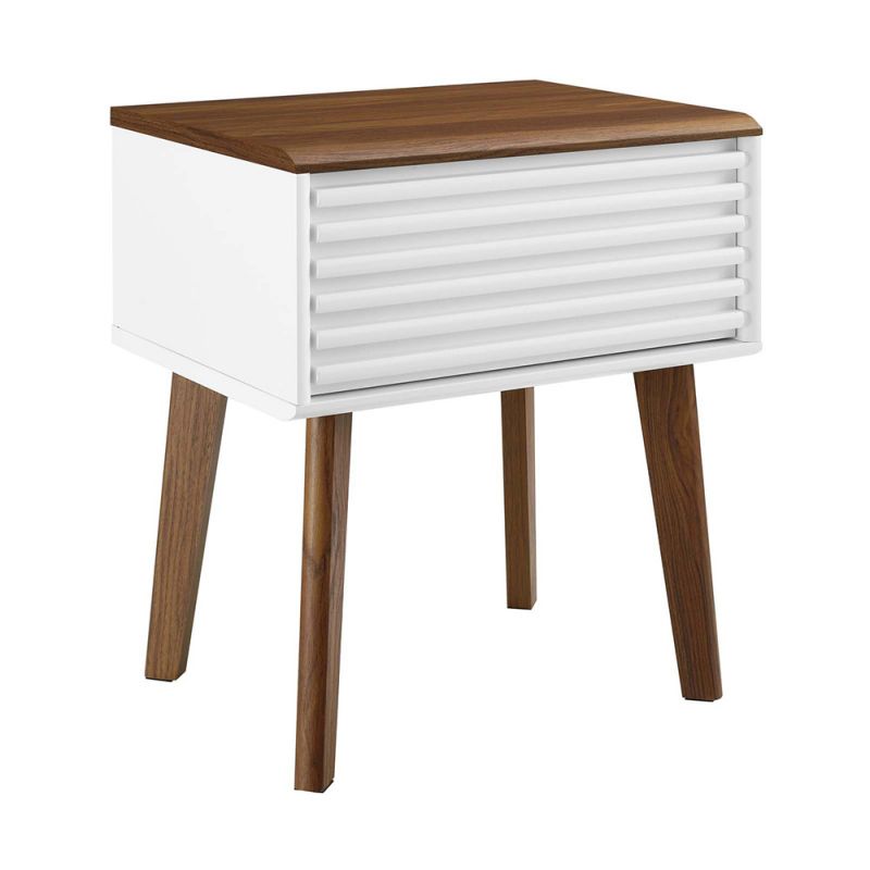 Modway - Render End Table - EEI-3345-WAL-WHI